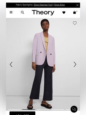 Theory Oversized Boy Blazer in Good Wool